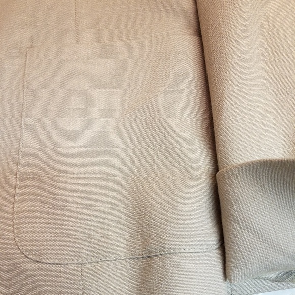 Sag Harbor Blazer Open Front Beige Blazer 14P Jacket Suit Coat - Picture 2 of 5